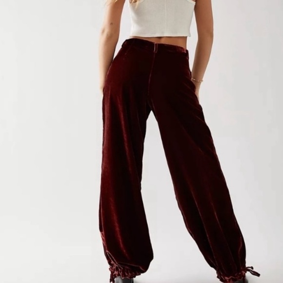 Free People Lotus Velvet Pants size 28 (size 6) EUC SO SOFT AND COZY - Picture 2 of 5